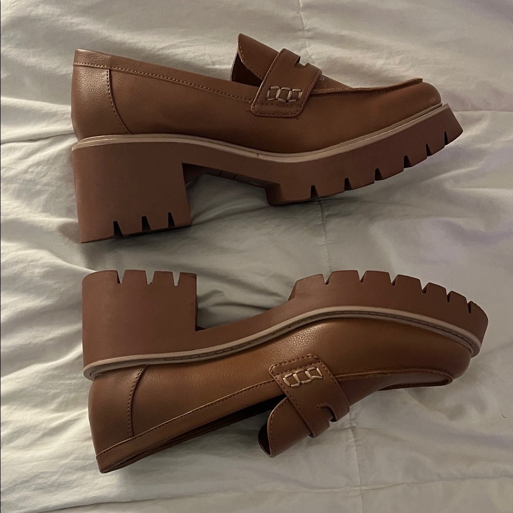 a.n.a Women's Brown chunky Loafers - Picture 7 of 9